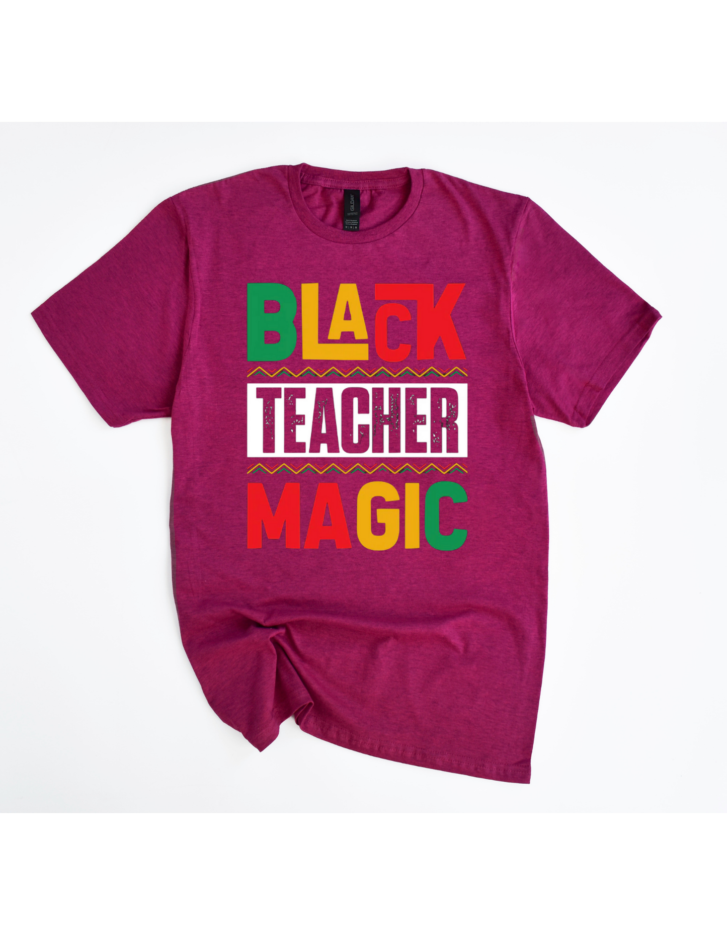 Black Teacher Magic Multi-Color Tee