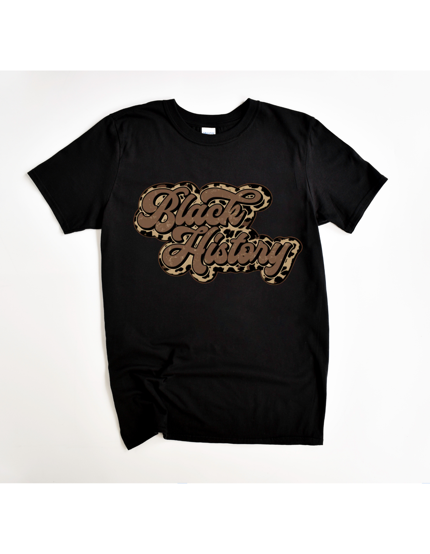 Black History Leopard Retro Tee