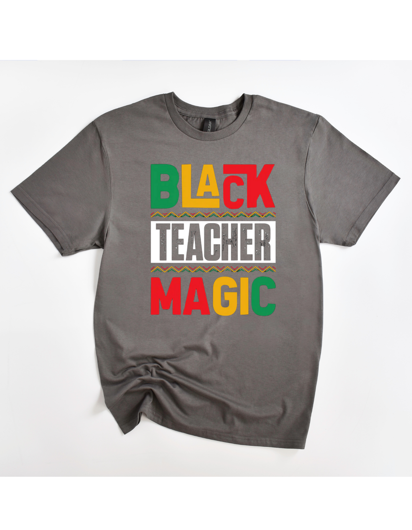 Black Teacher Magic Multi-Color Tee