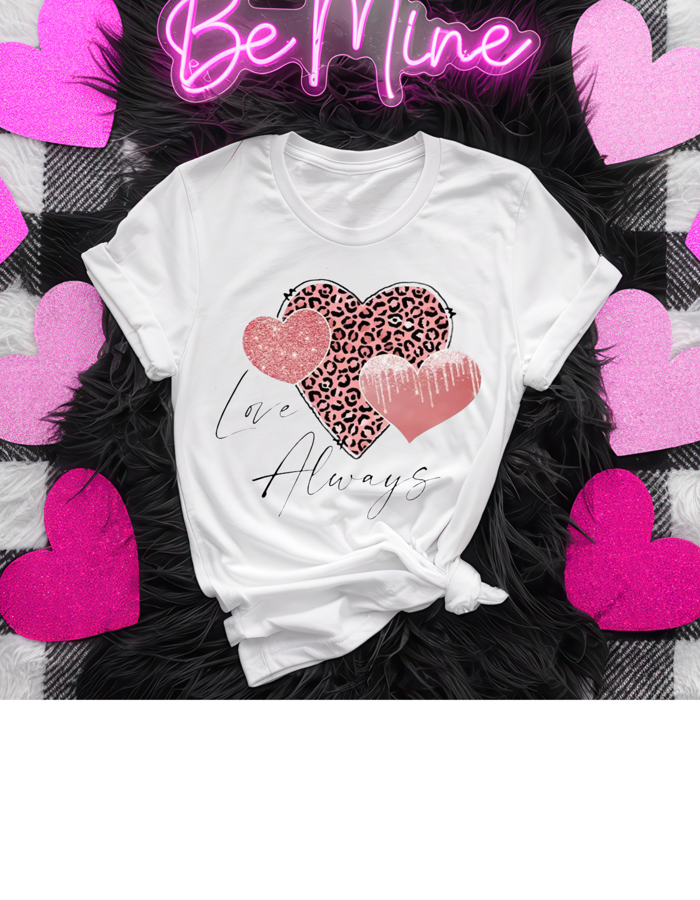 Love Always Pink & Leopard Tee
