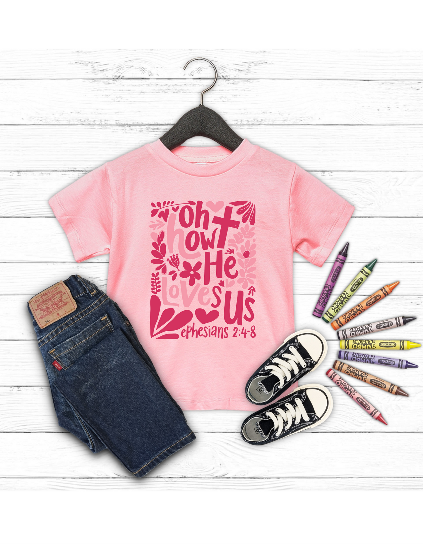 Oh How HE Loves Us Youth Tee