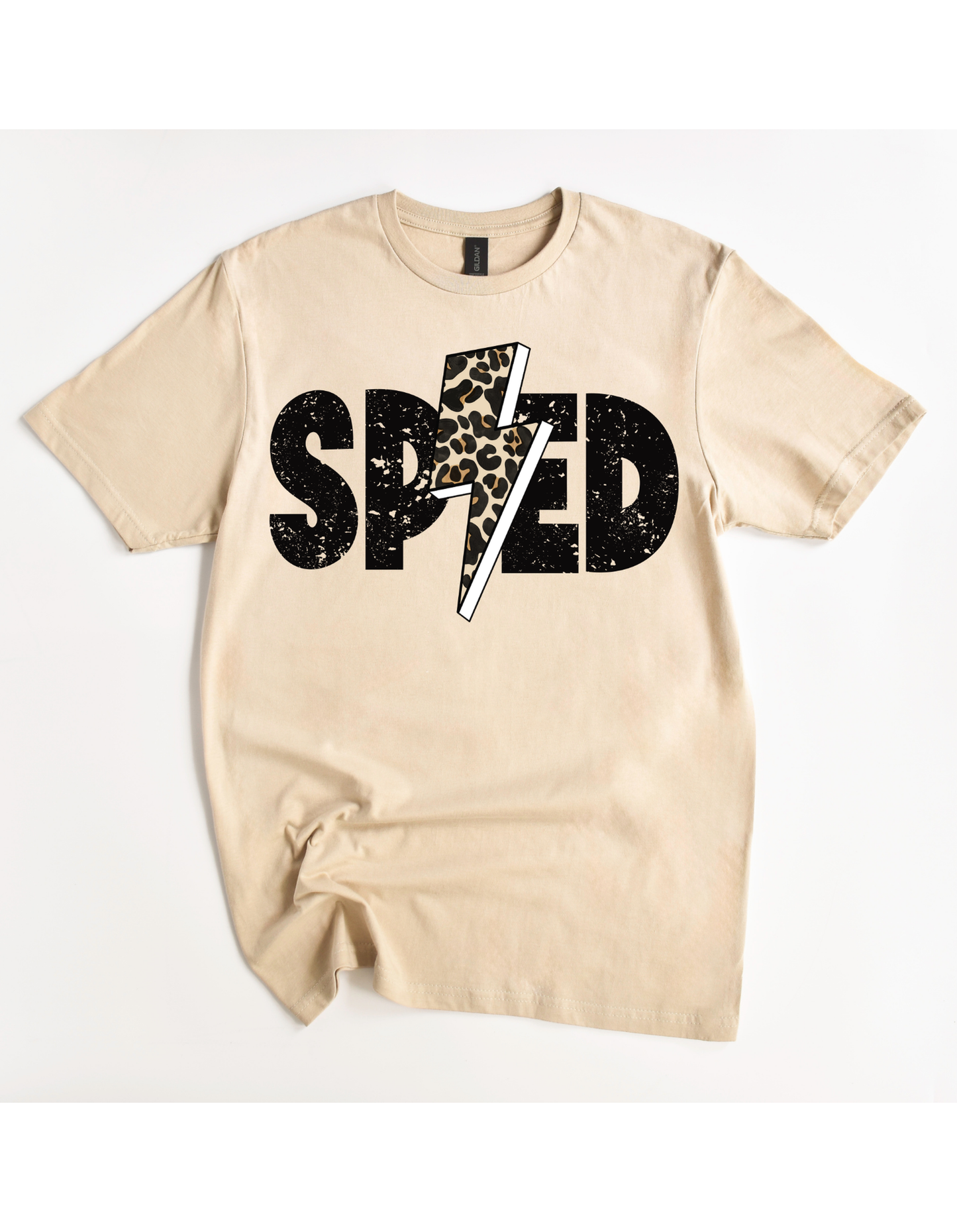 SPED Leopard Bolt Tee
