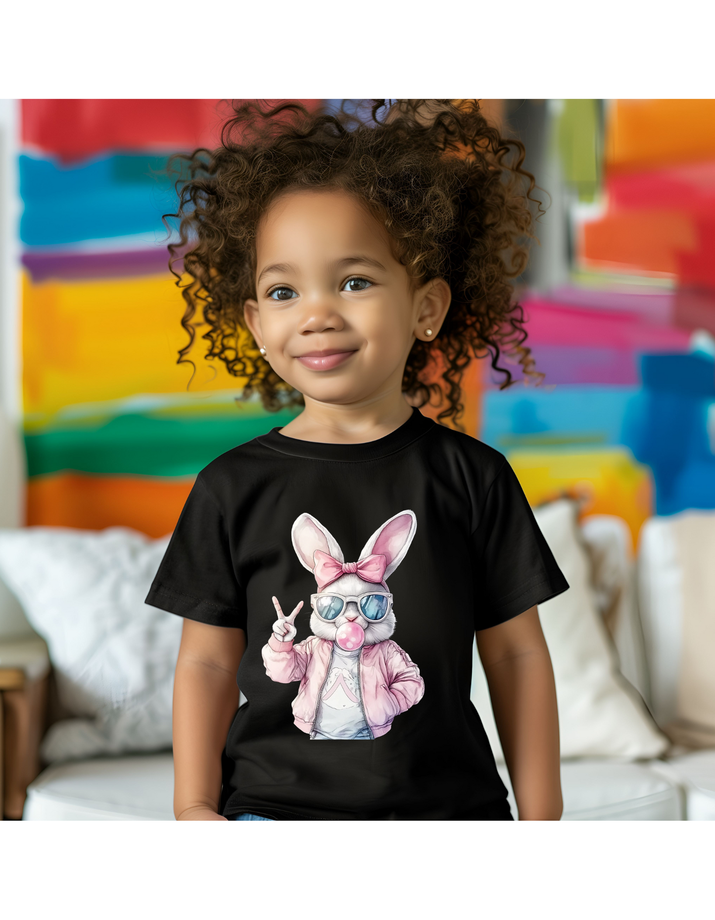 Little Miss Peace Bunny Tee