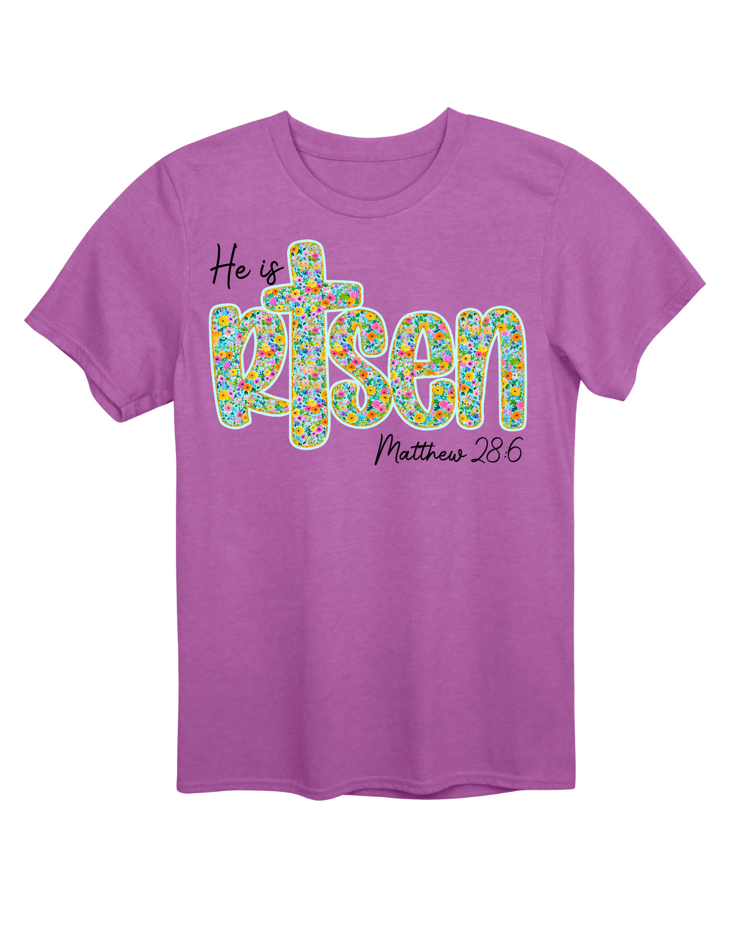 He is Risen Floral Tee