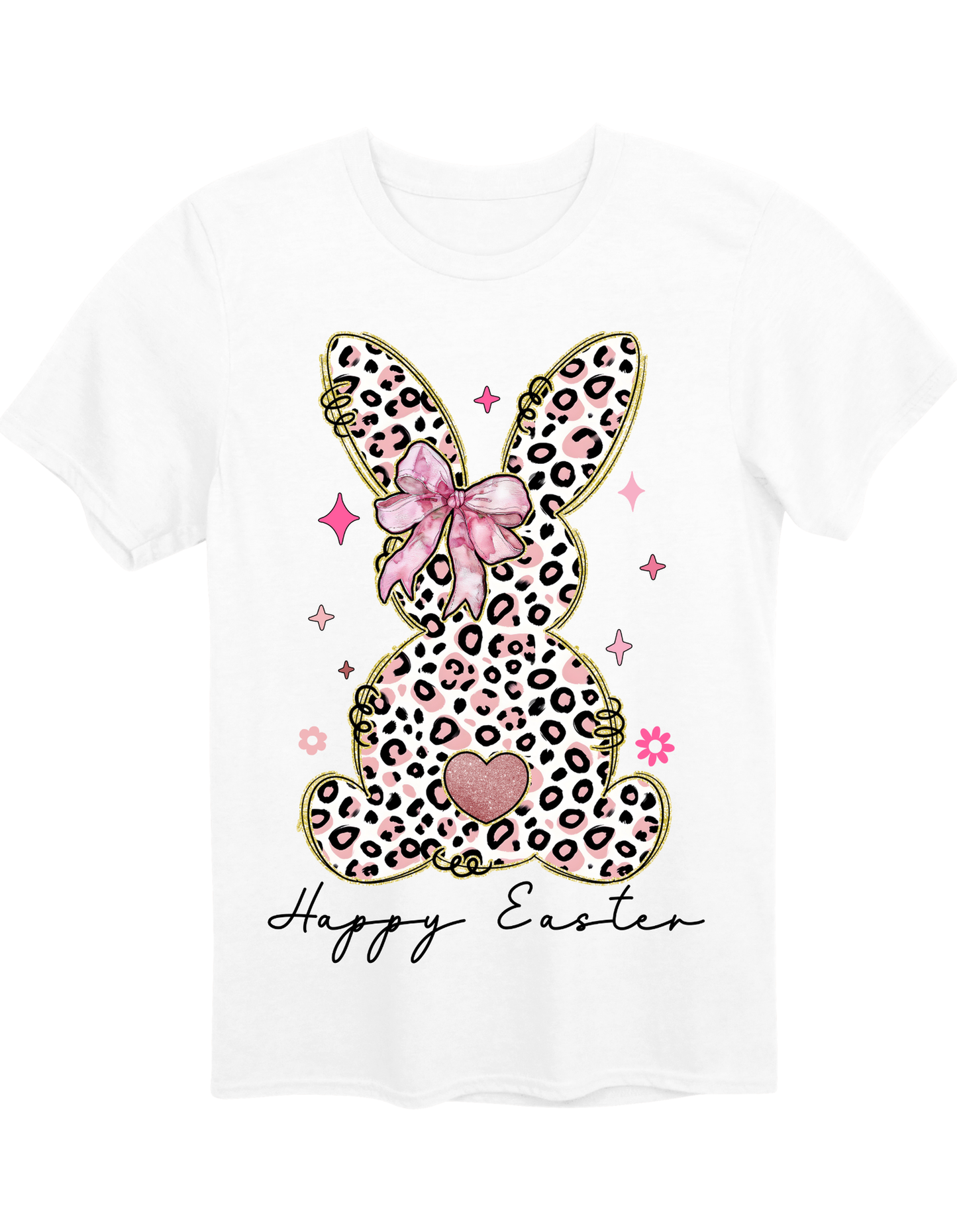 Leopard Easter Bunny Tee
