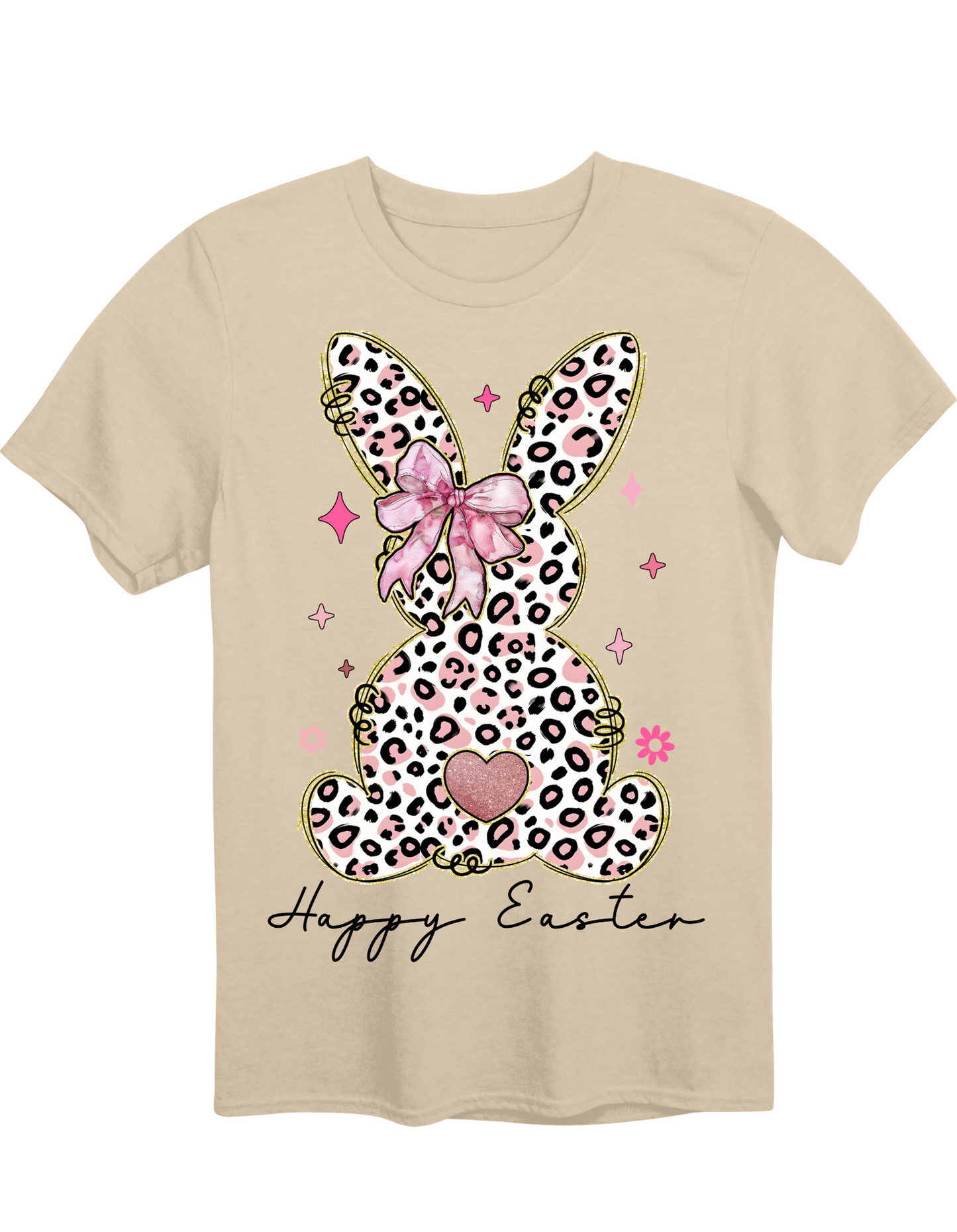 Leopard Easter Bunny Tee