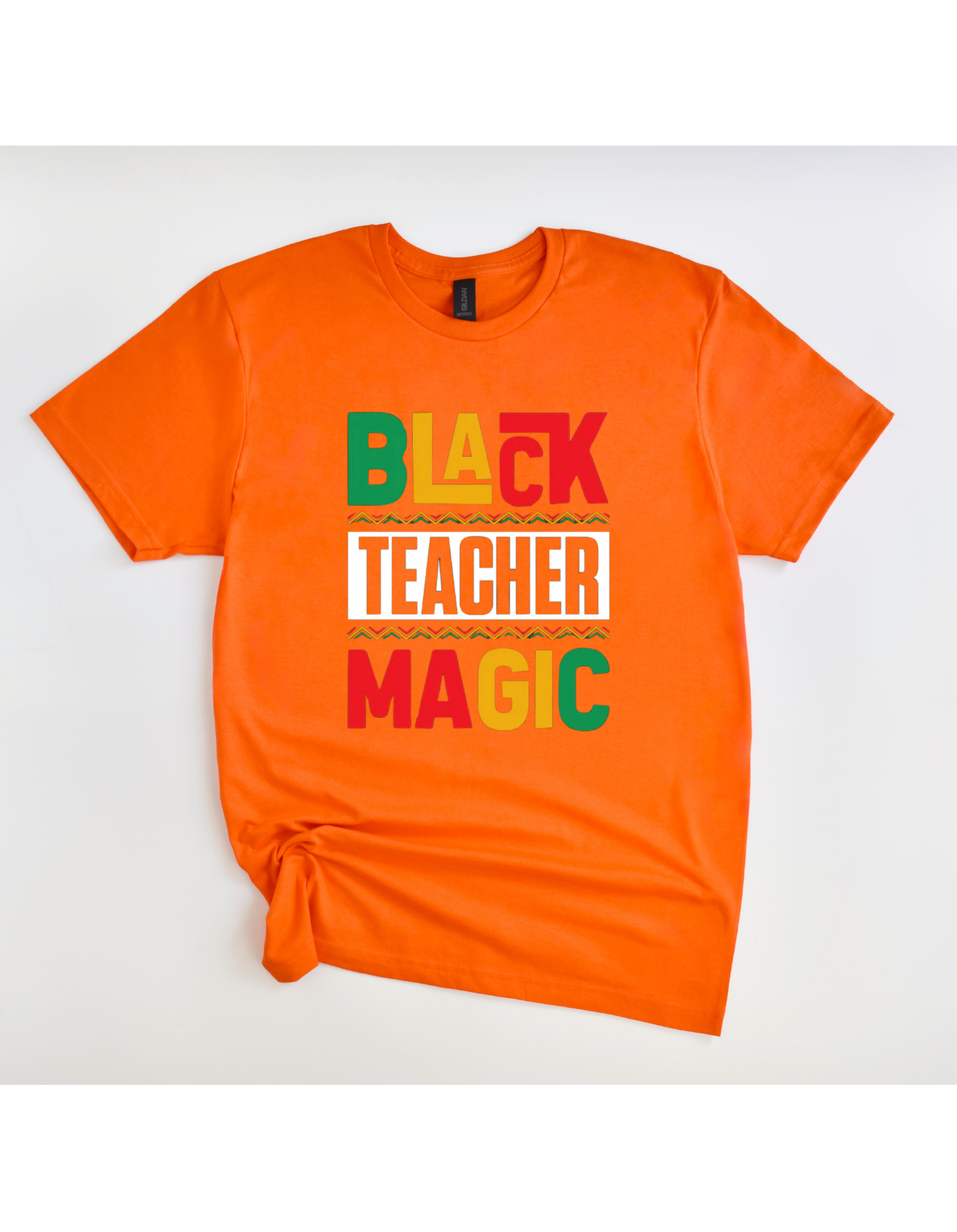 Black Teacher Magic Multi-Color Tee
