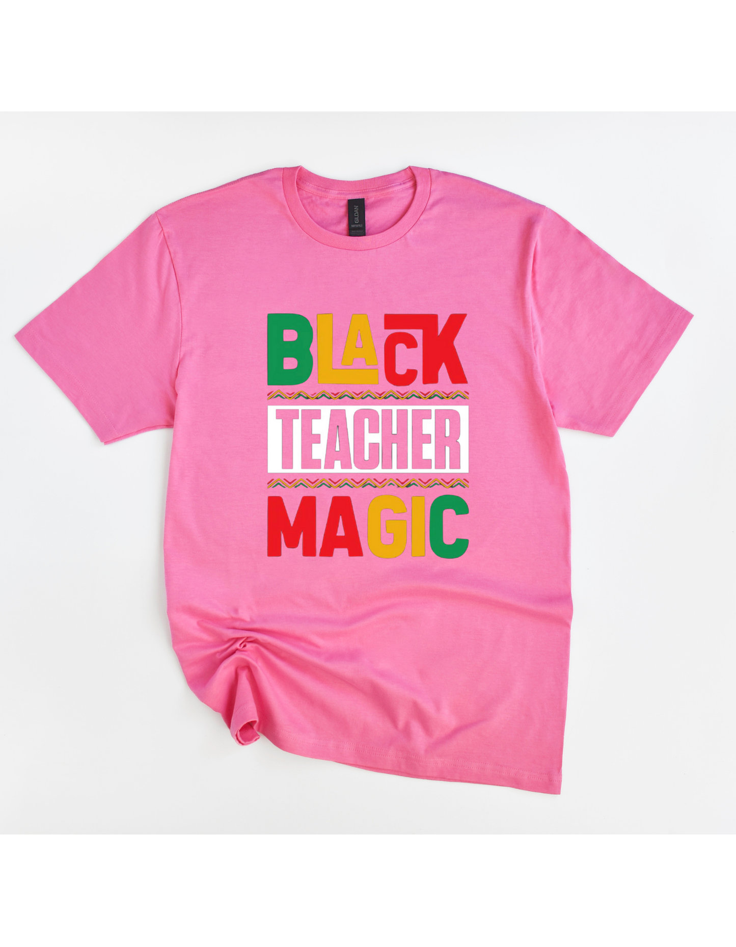 Black Teacher Magic Multi-Color Tee