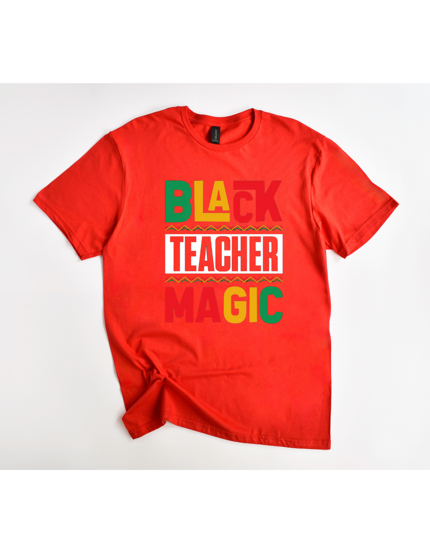 Black Teacher Magic Multi-Color Tee