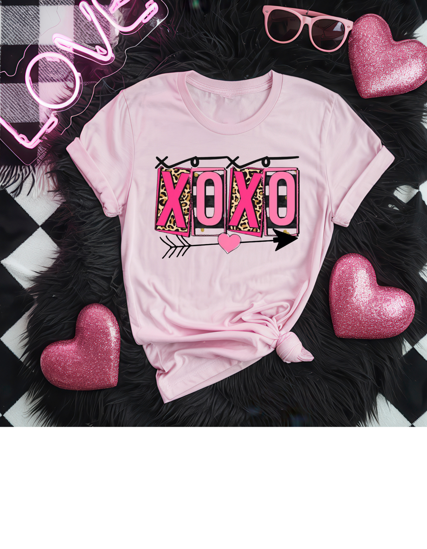 XOXO Pink Tee
