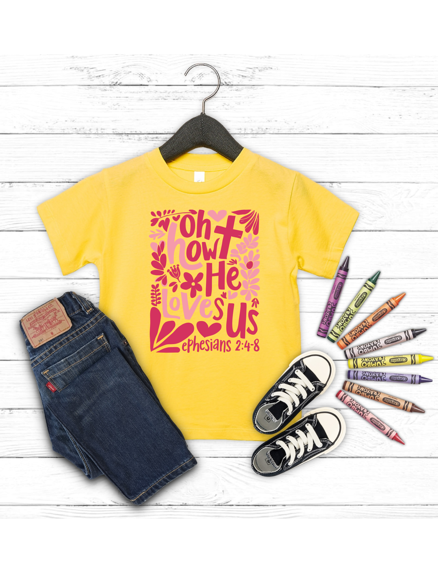 Oh How HE Loves Us Youth Tee