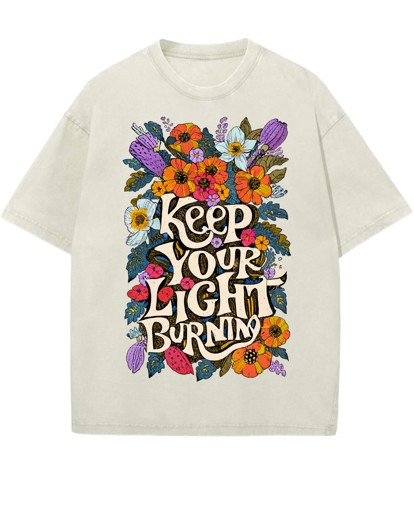 Keep Your Light Burning Oversized Washed Tee