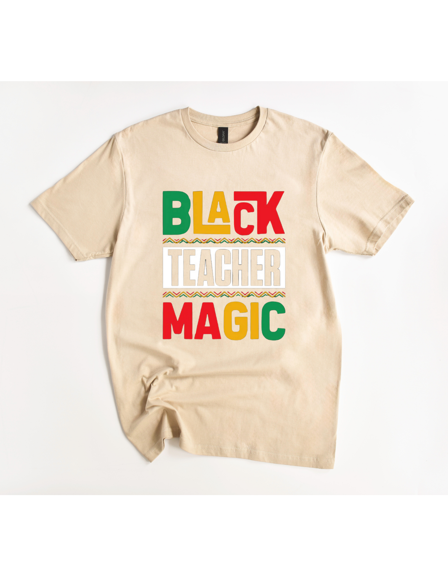 Black Teacher Magic Multi-Color Tee