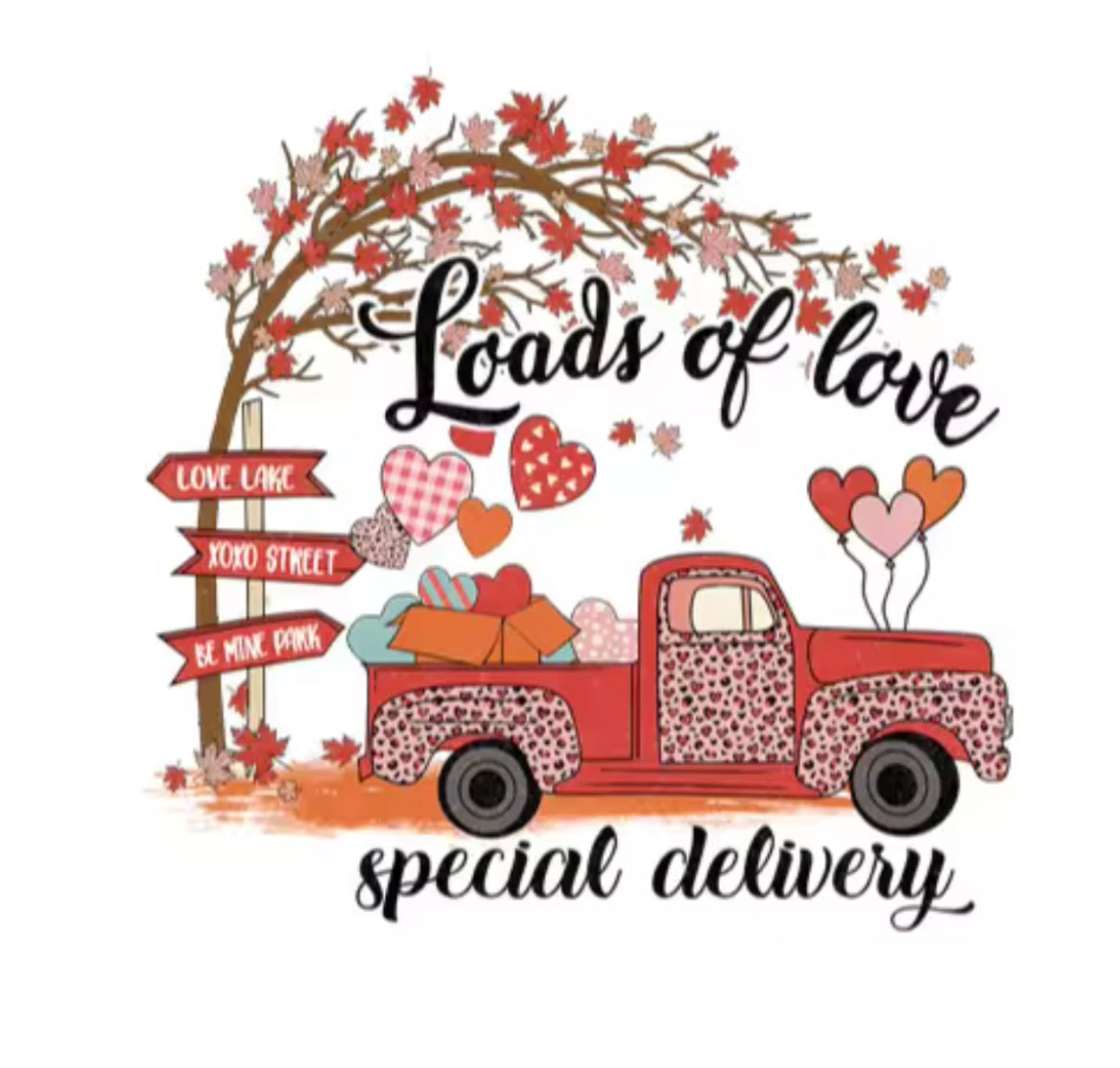 Loads of Love Truck DTF Transfer ONLY