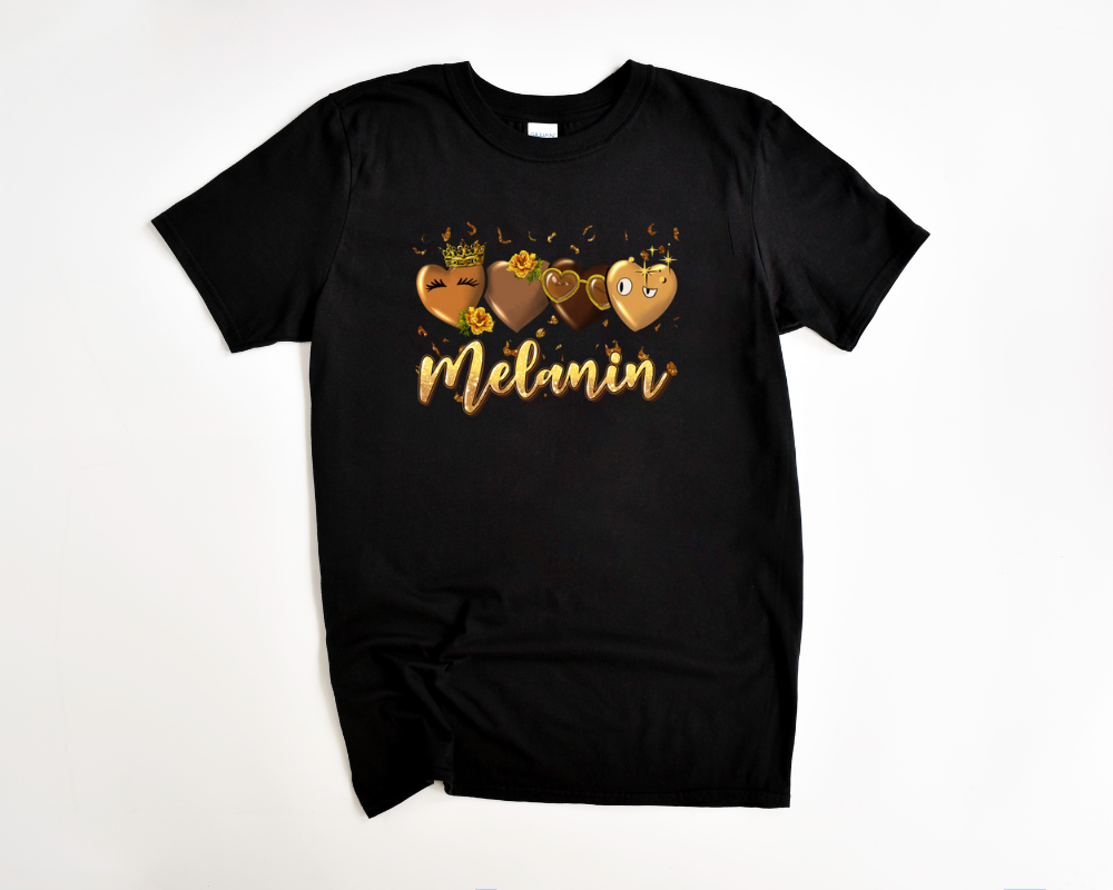 Melanin Love Hearts Tee