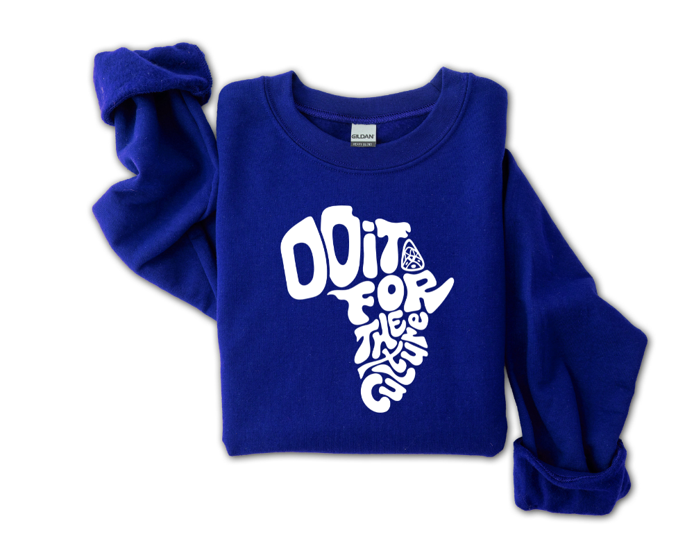 AFRICA: Do It For The Culture Sweatshirt (White)