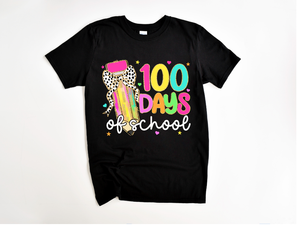 100 Days of School Pencil Tee