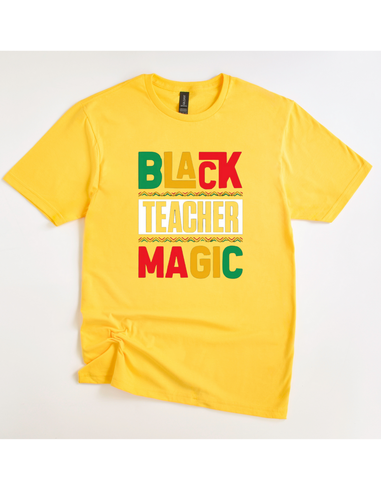 Black Teacher Magic Multi-Color Tee