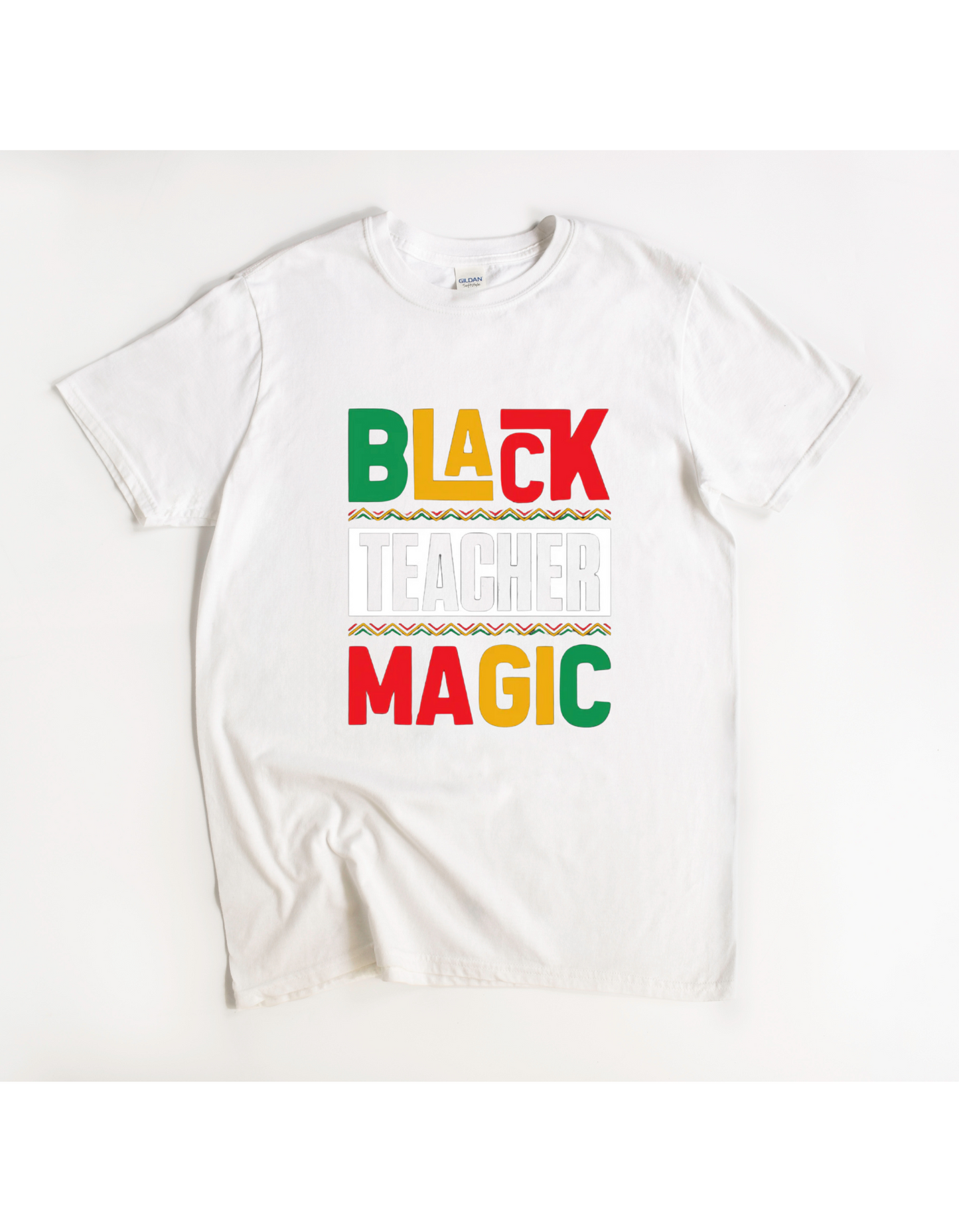Black Teacher Magic Multi-Color Tee