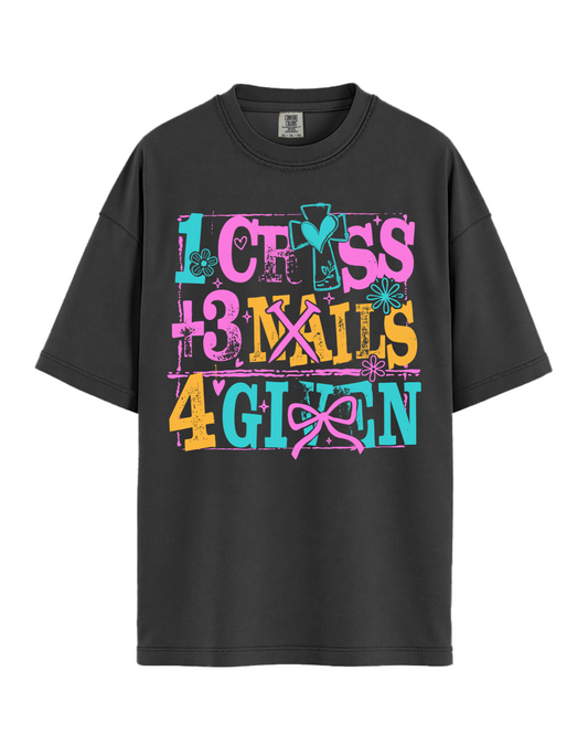 1 Cross 3 Nails 4 Given Heavyweight Tee
