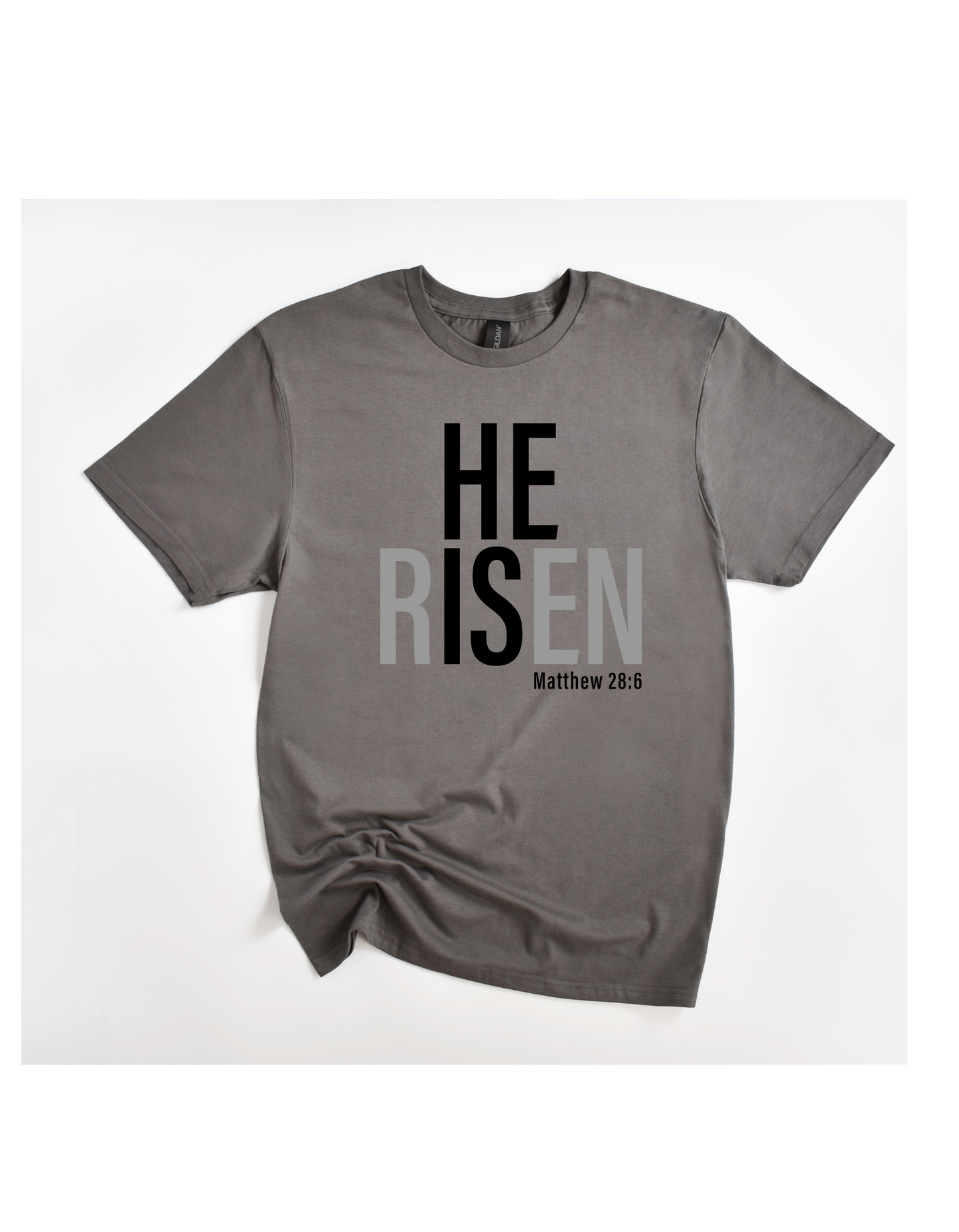 He is Risen Tee (Black/Gray)