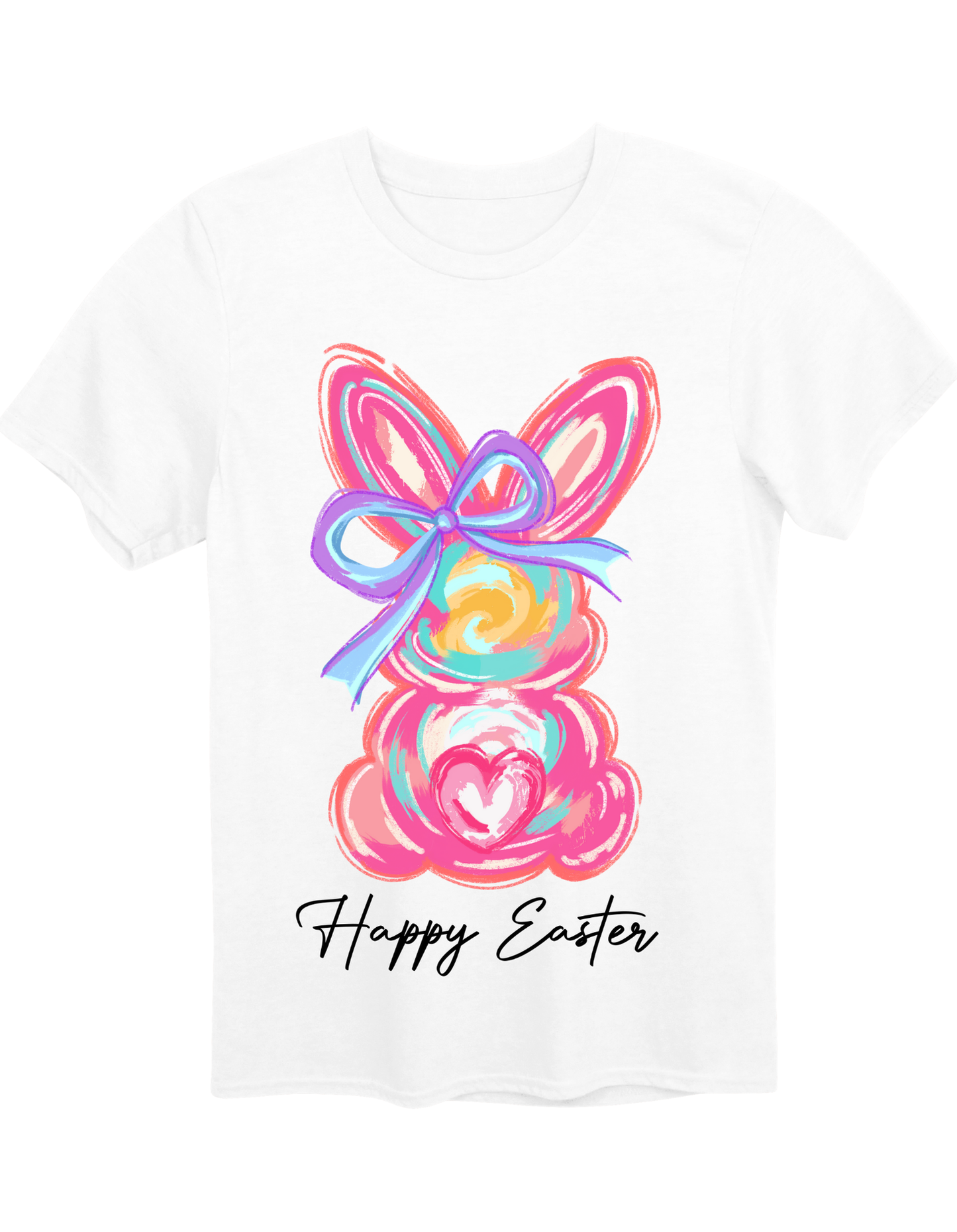 Colorful Easter Bunny Tee