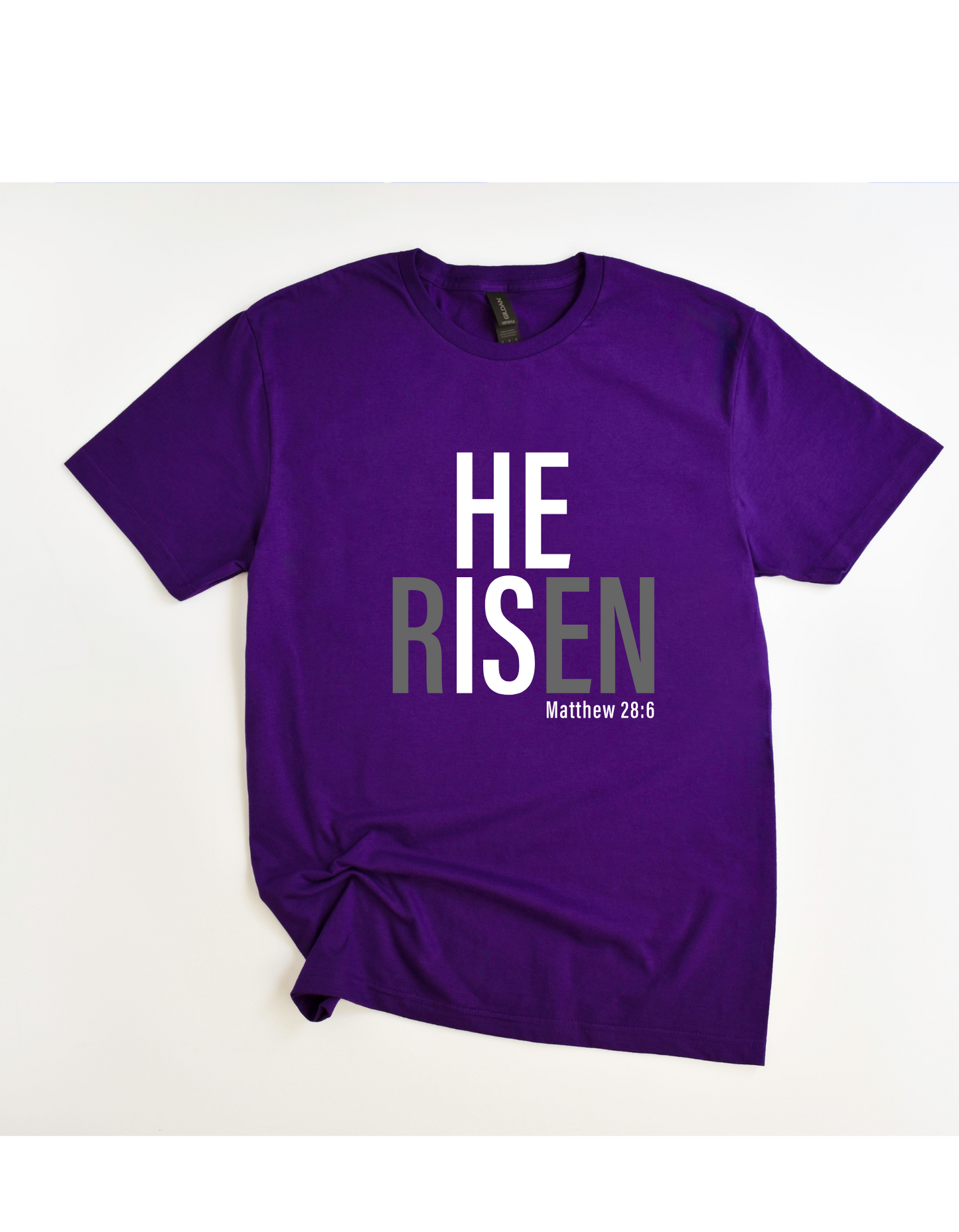 He is Risen Tee (Black/White)