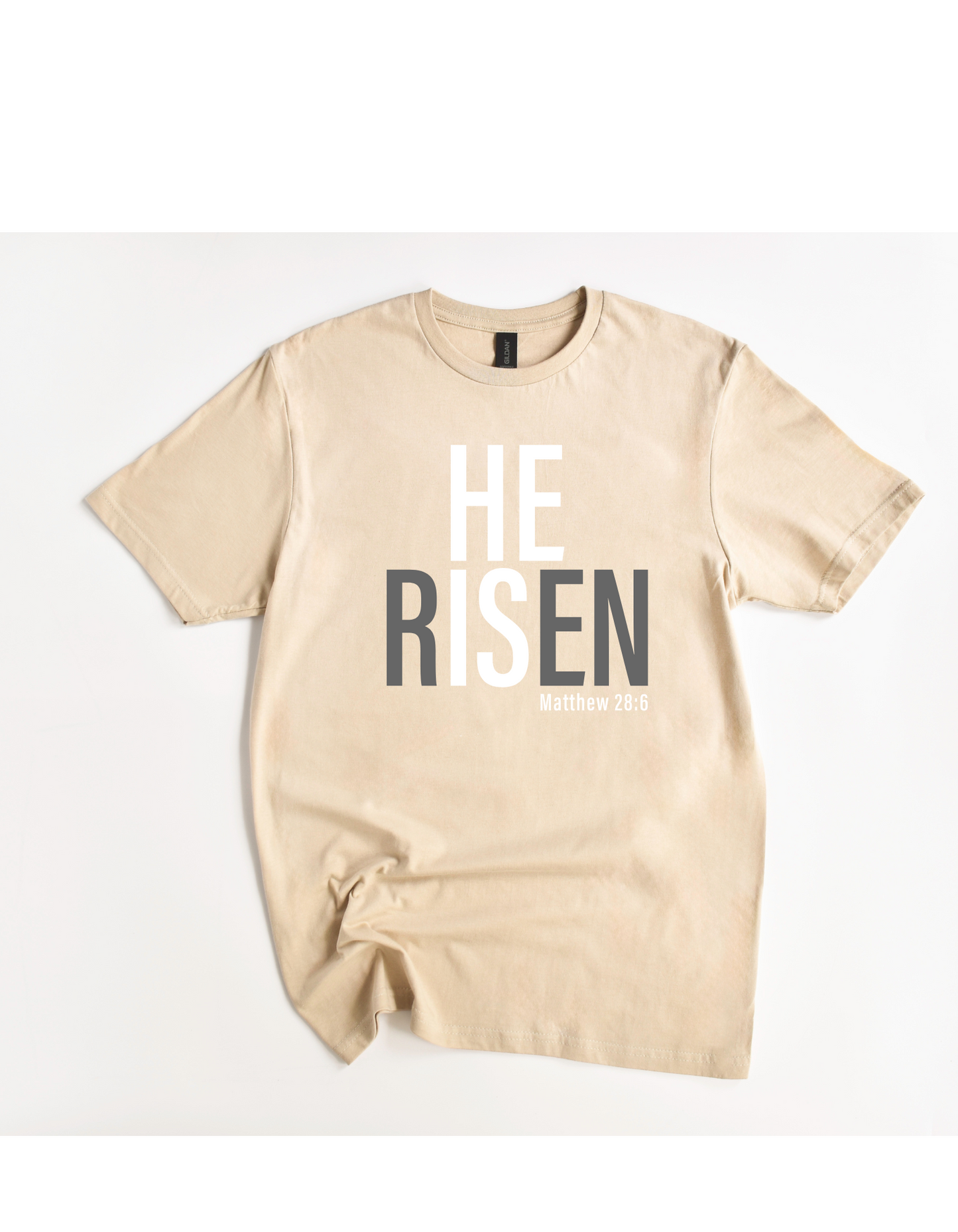 He is Risen Tee (Black/White)