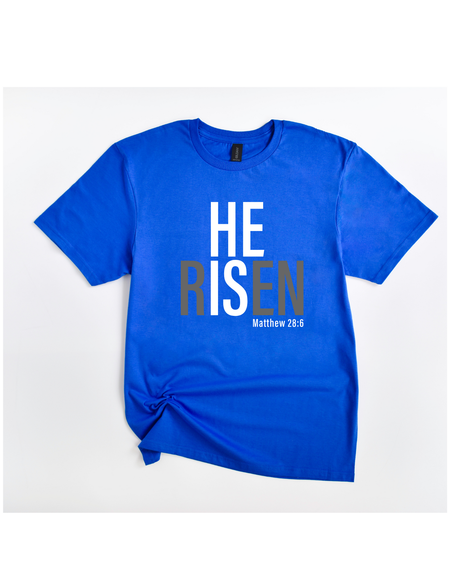 He is Risen Tee (Black/White)