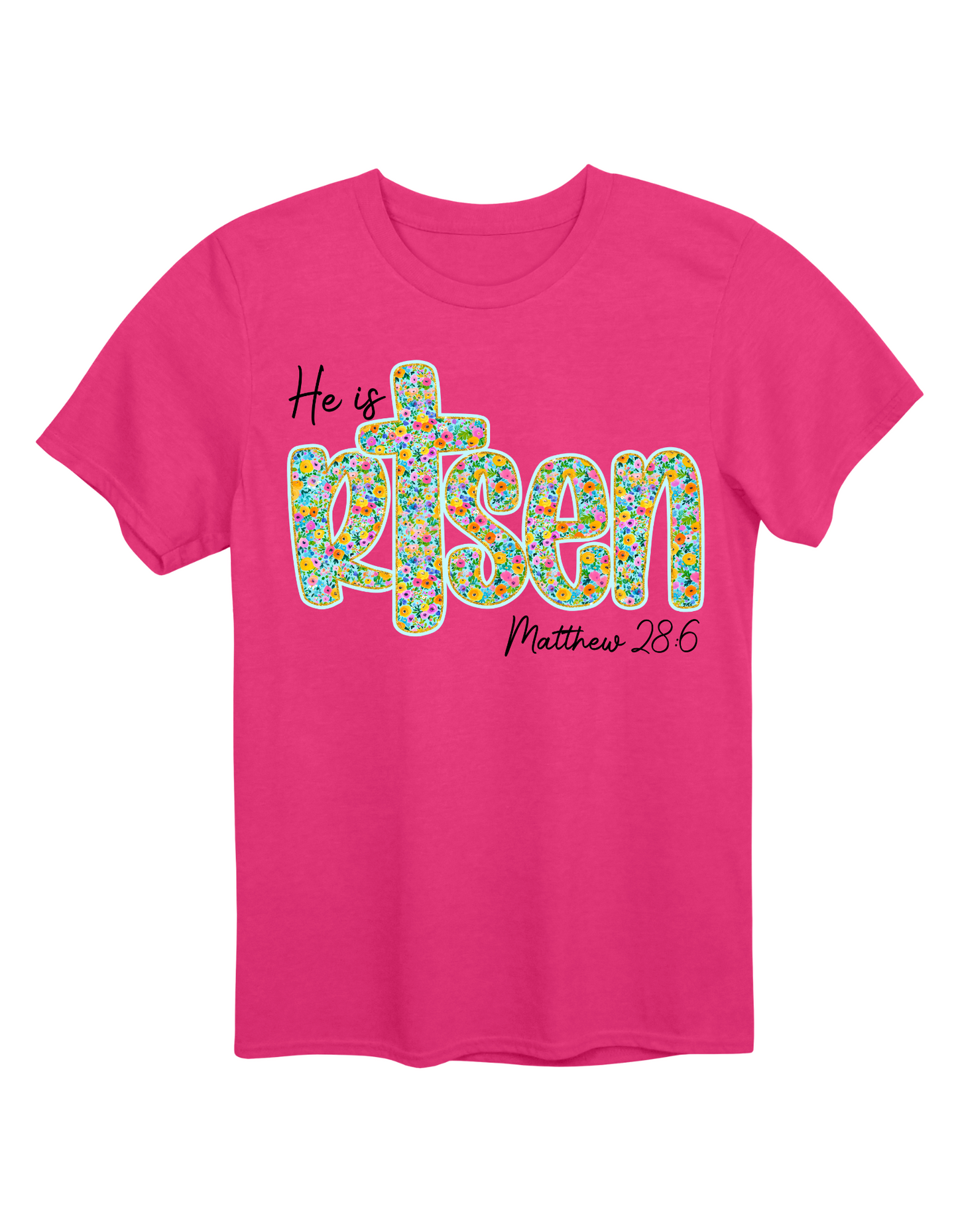 He is Risen Floral Tee