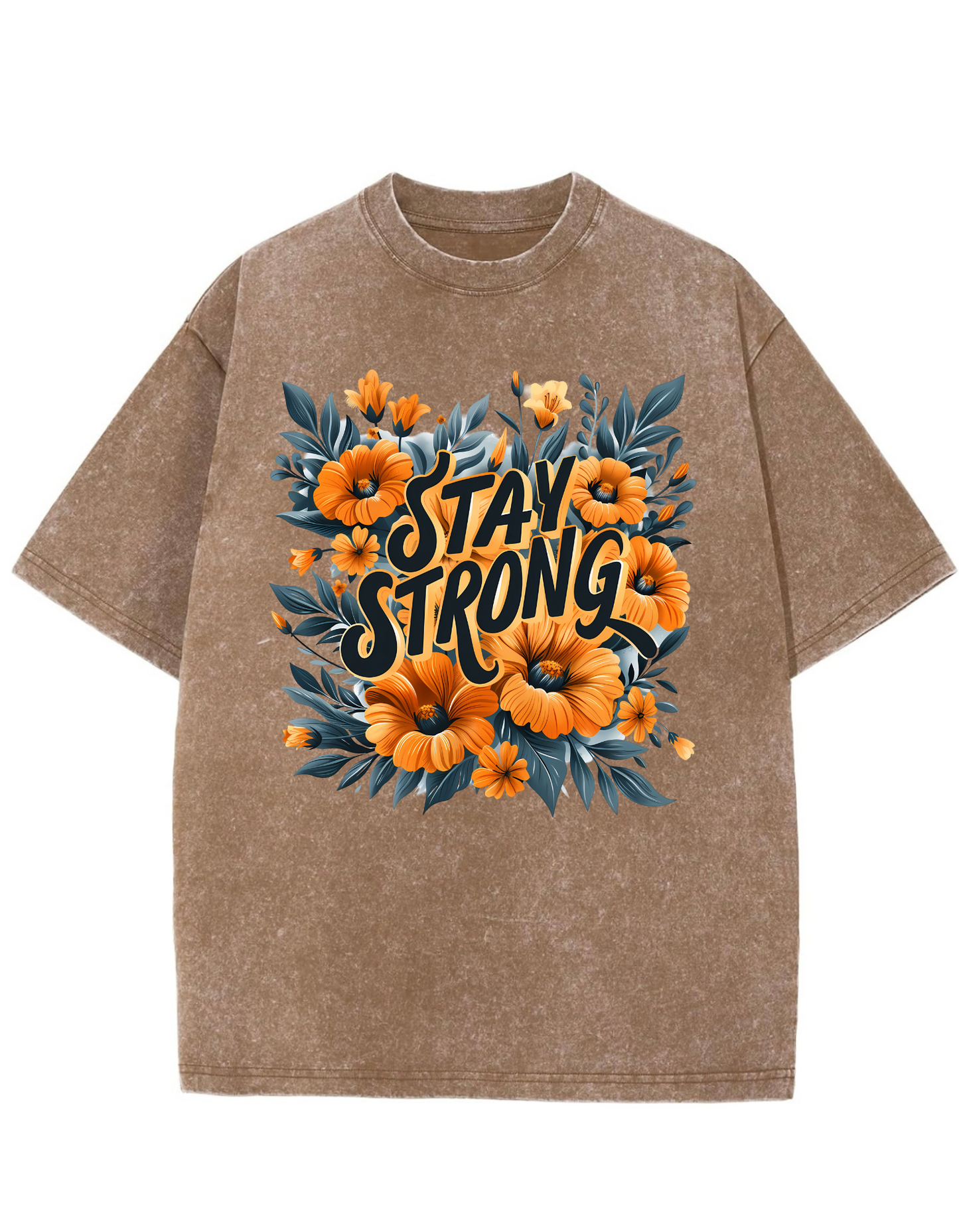 Stay Strong Oversized Washed Tee
