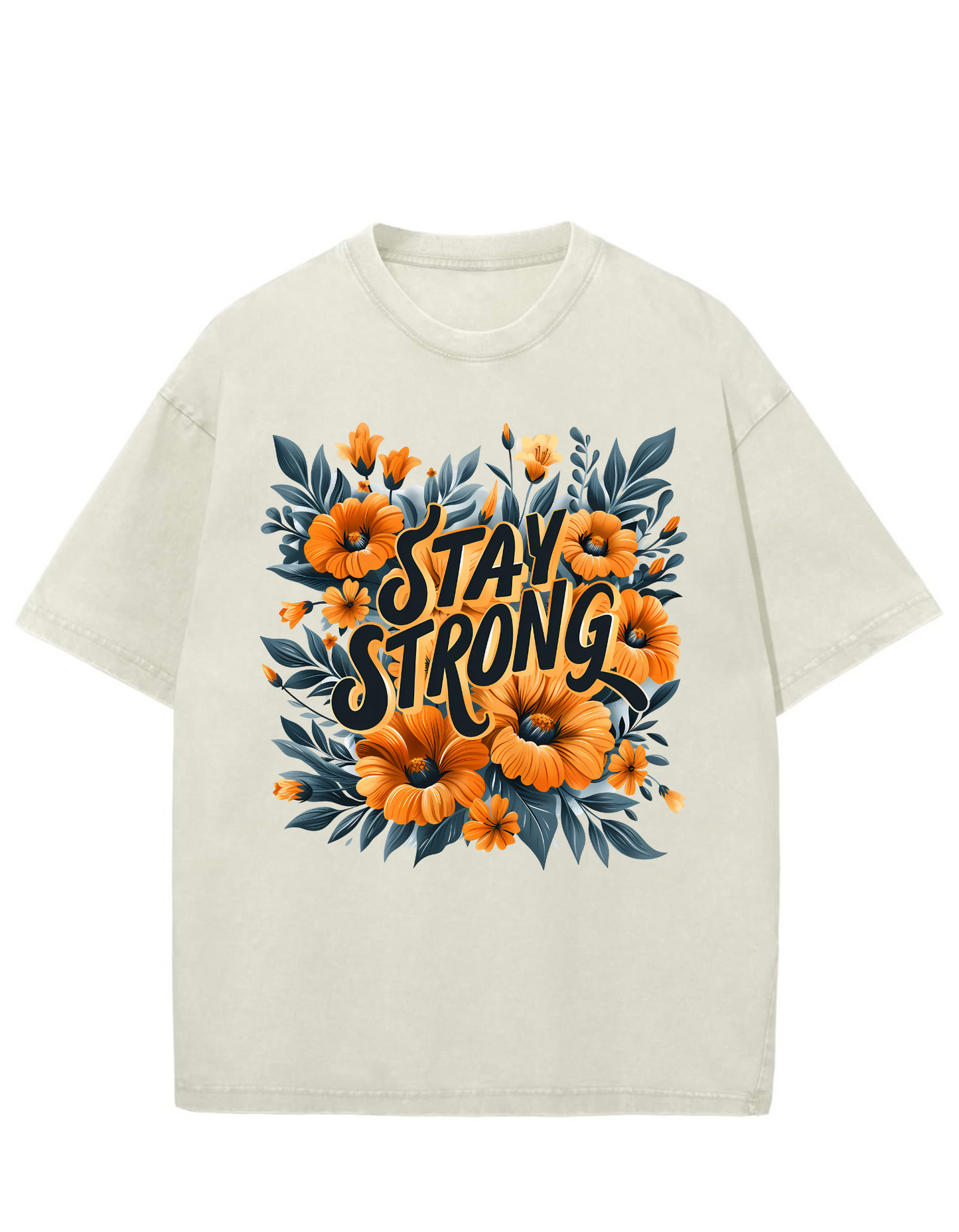 Stay Strong Oversized Washed Tee