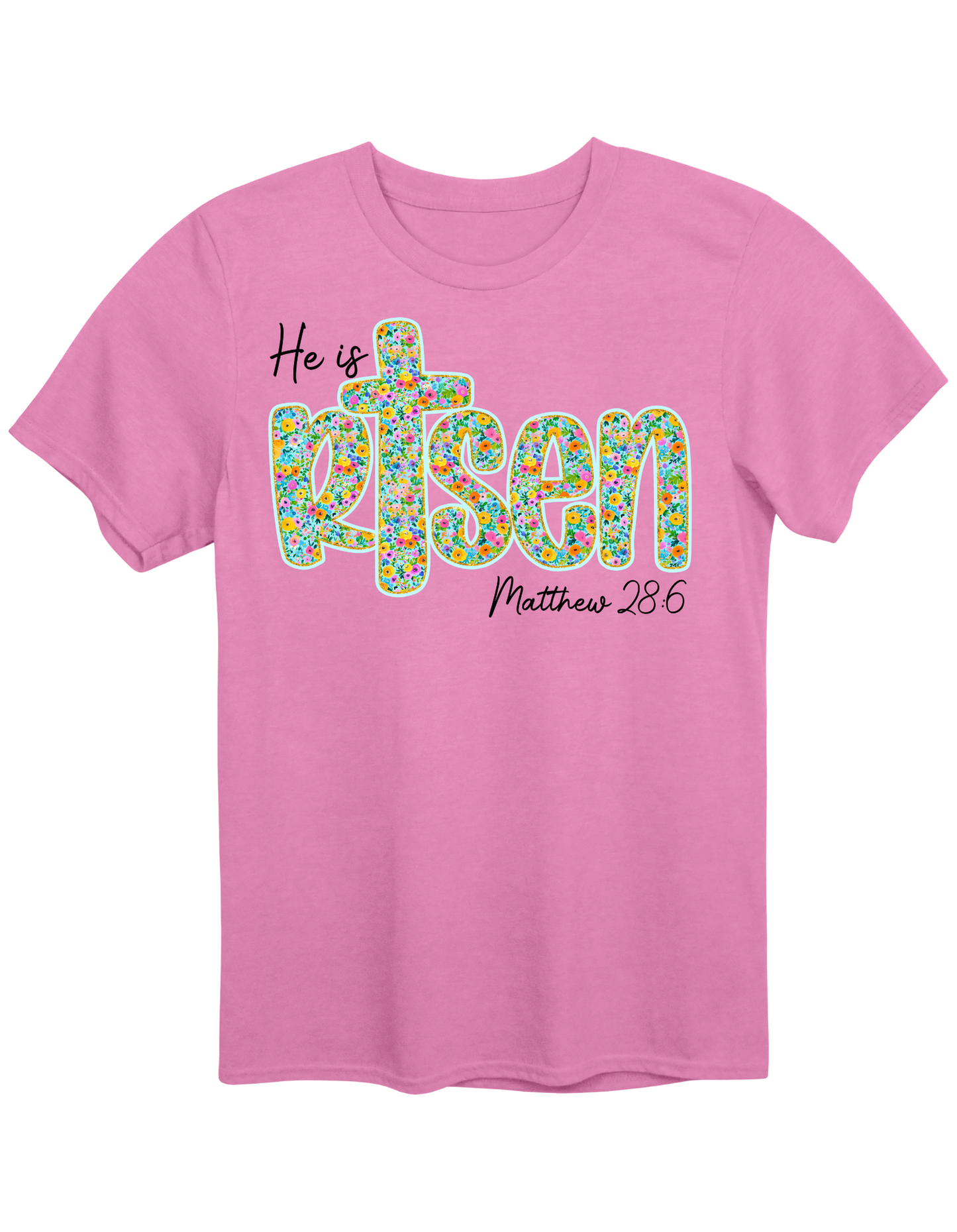 He is Risen Floral Tee