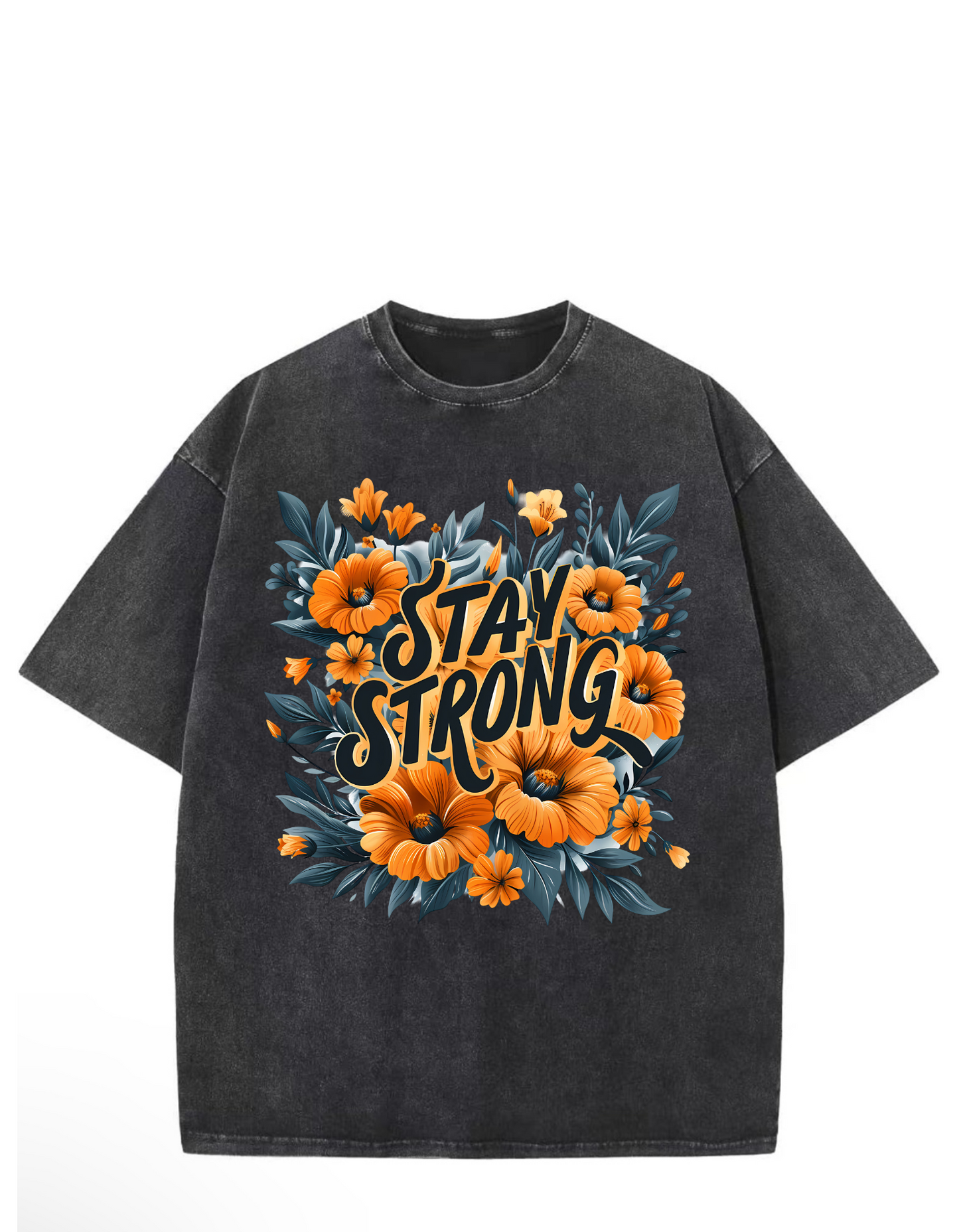 Stay Strong Oversized Washed Tee