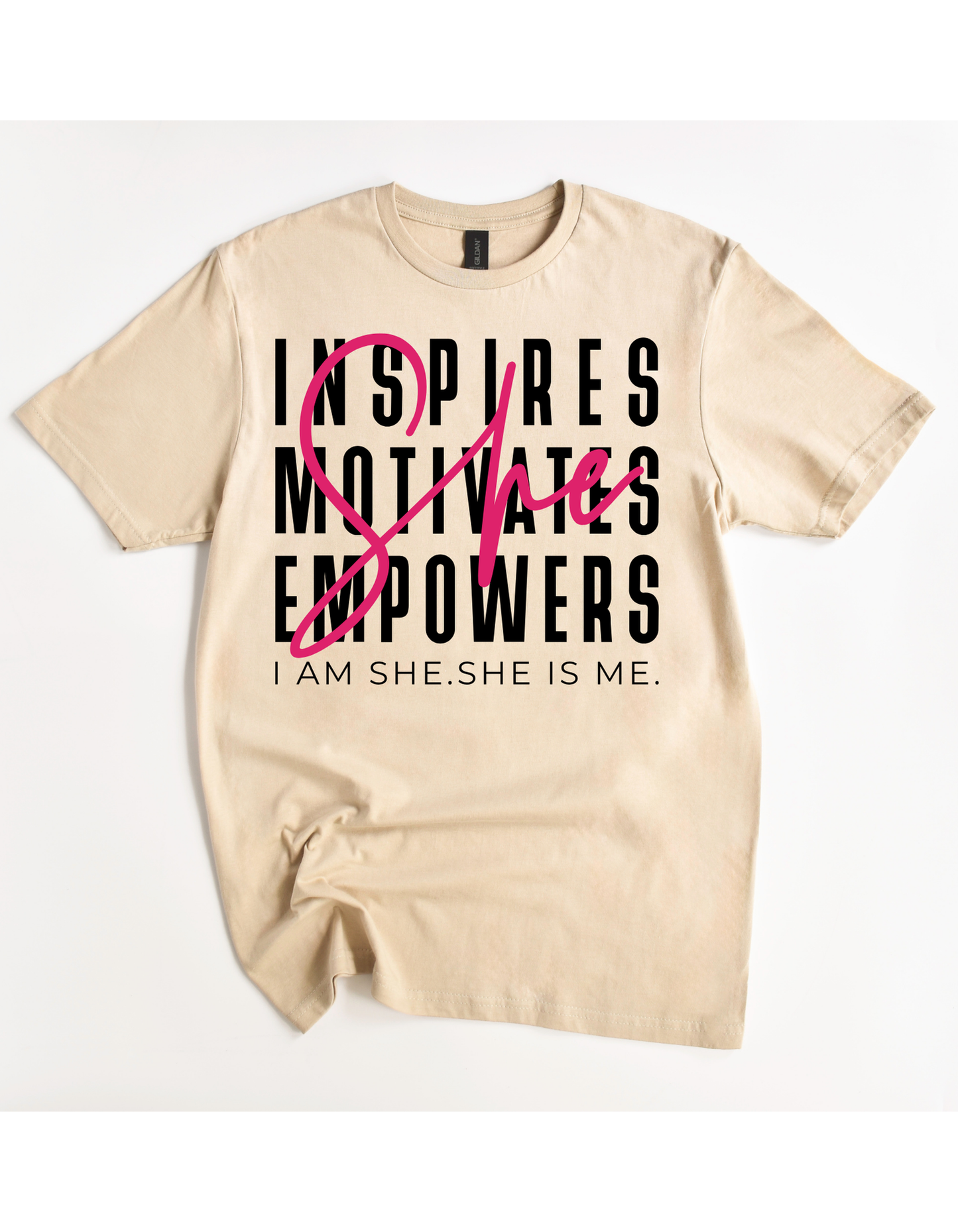 She Inspires Motivates Empowers Tee