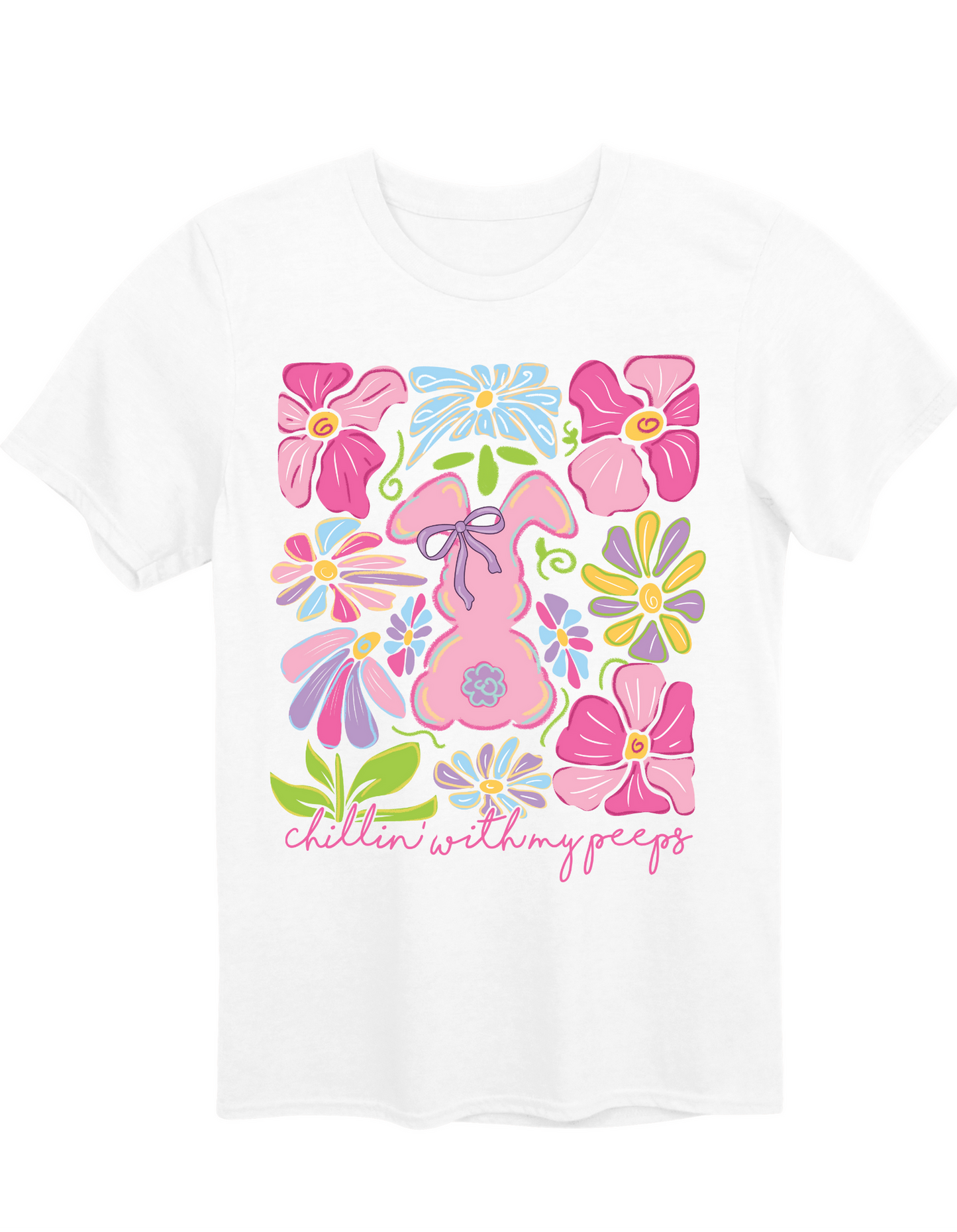 Floral Bunny Tee