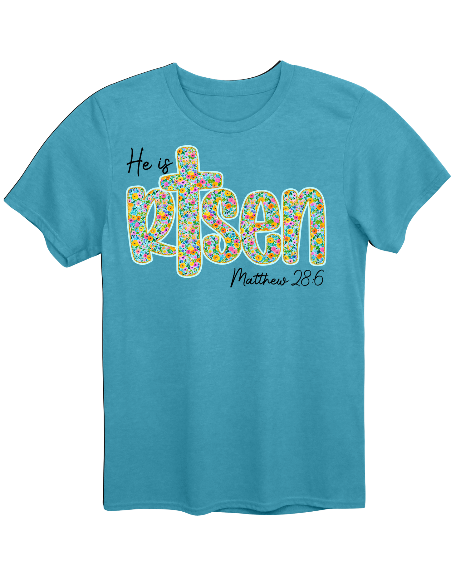 He is Risen Floral Tee