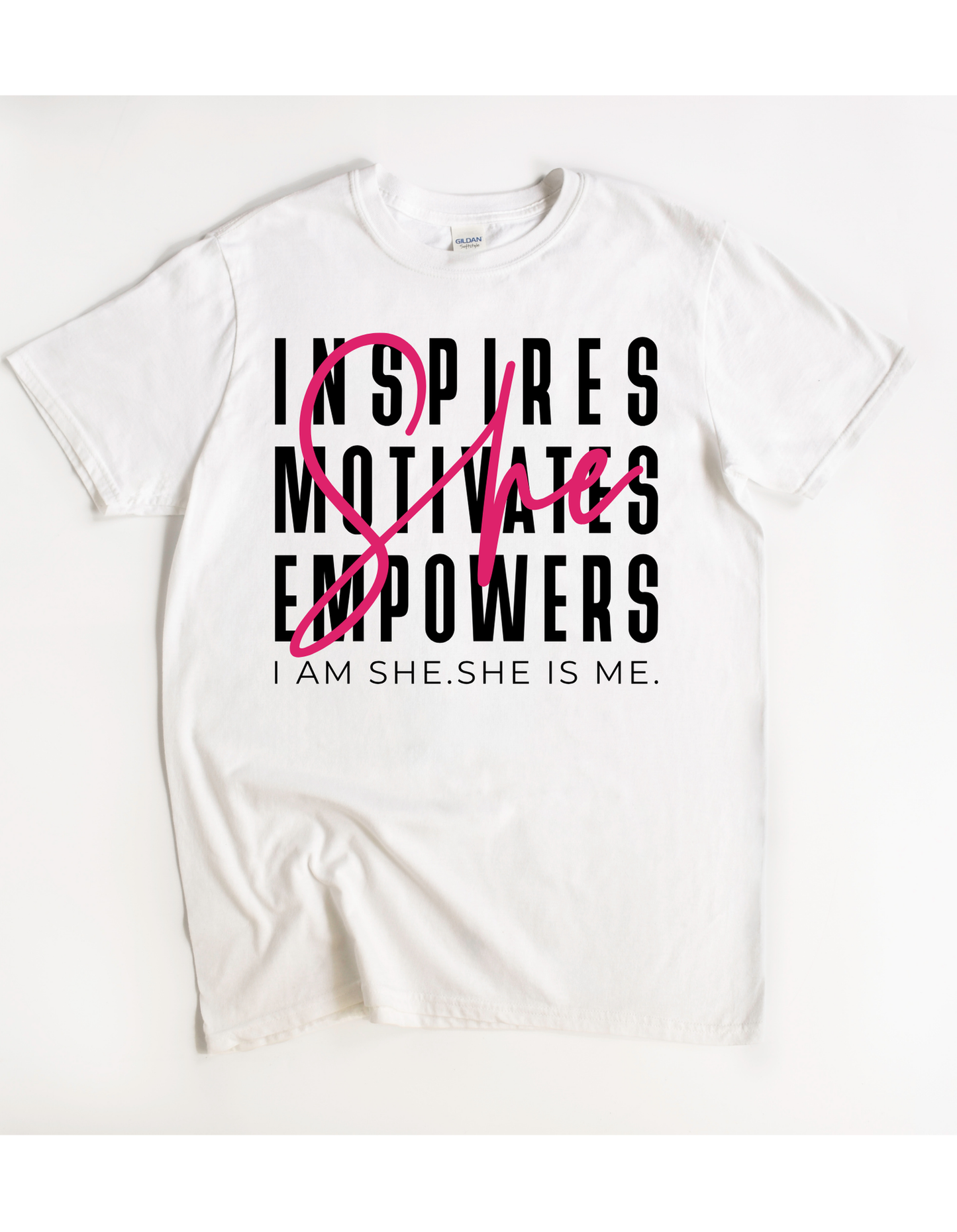She Inspires Motivates Empowers Tee