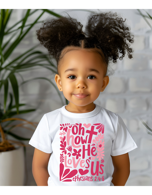 Oh How HE Loves Us Youth Tee