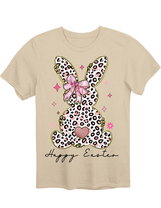 Leopard Easter Bunny Tee