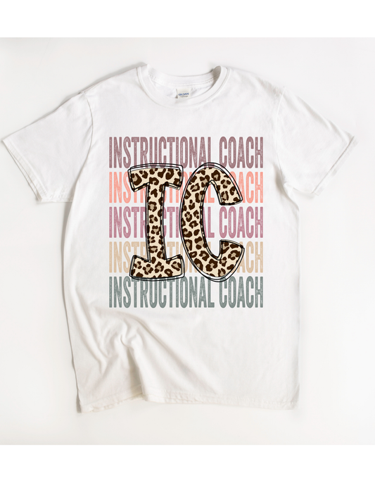 Instructional Coach Leopard Tee