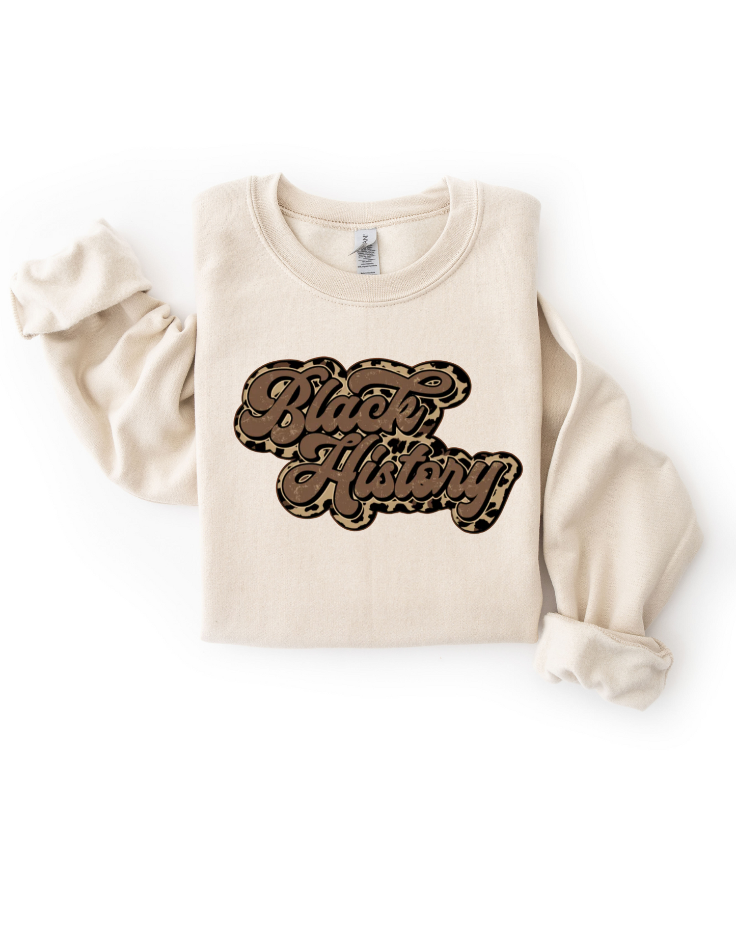 Leopard Black History Sweatshirt
