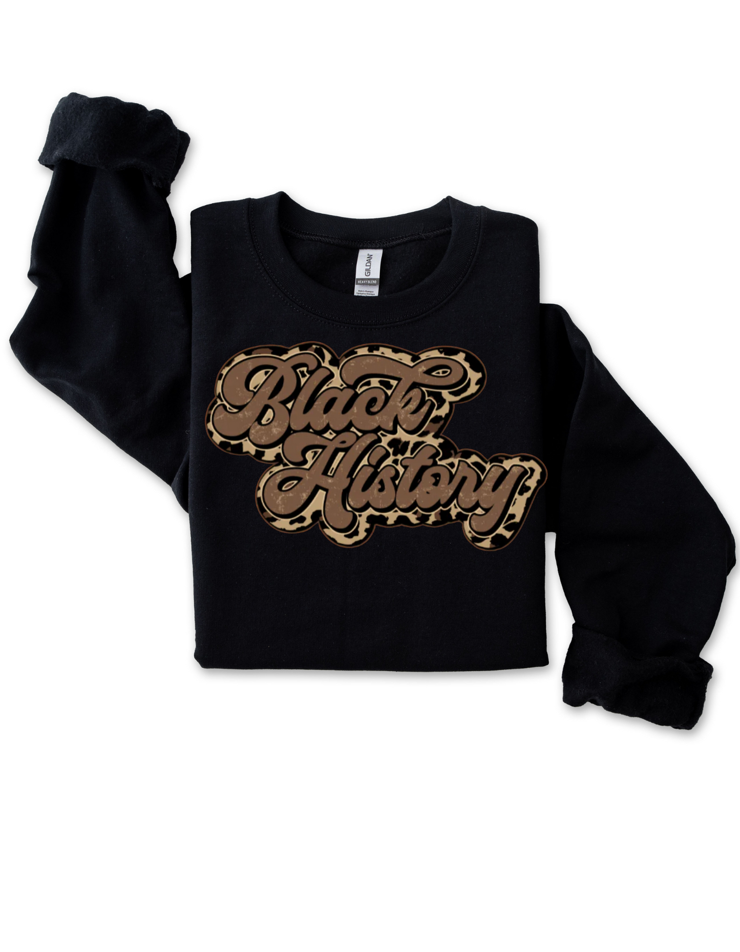 Leopard Black History Sweatshirt