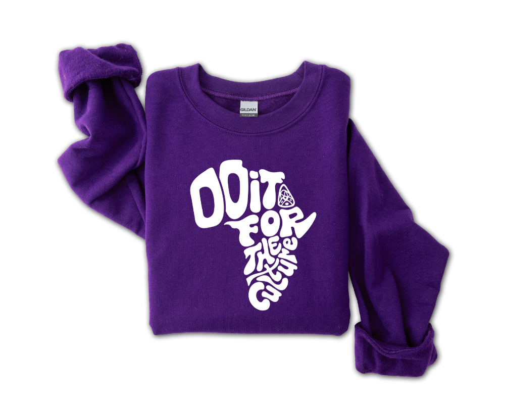 AFRICA: Do It For The Culture Sweatshirt (White)