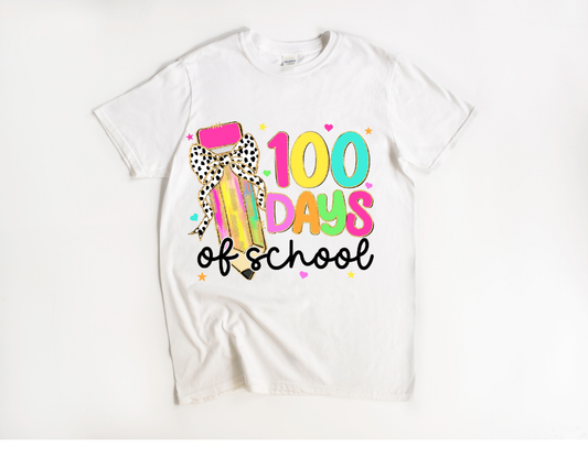 100 Days of School Pencil Tee