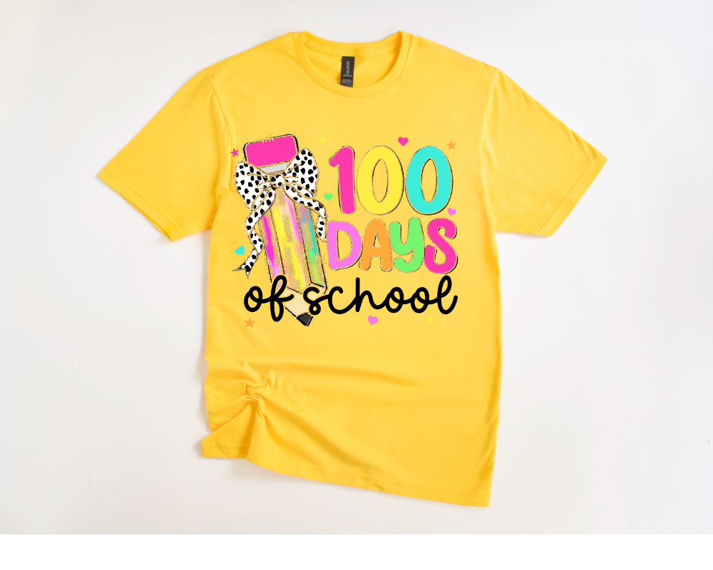 100 Days of School Pencil Tee