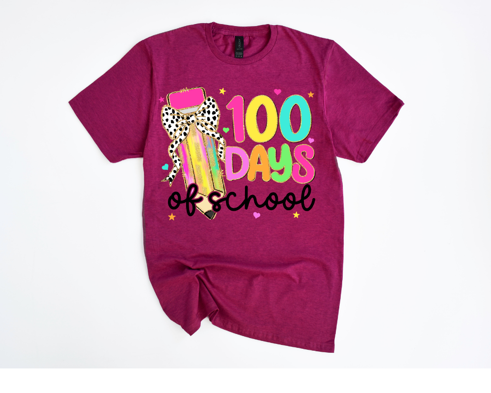 100 Days of School Pencil Tee